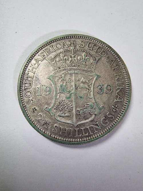1939 South African 2 and a Half Shilling