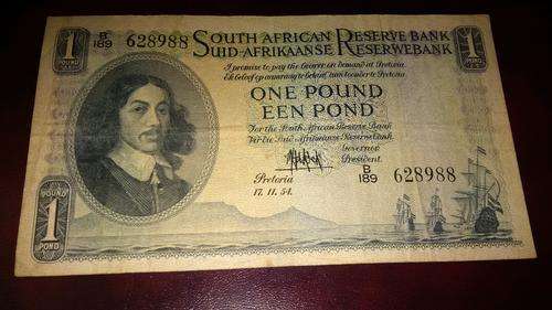 SOUTH AFRICA EEN POND NOTE 1954