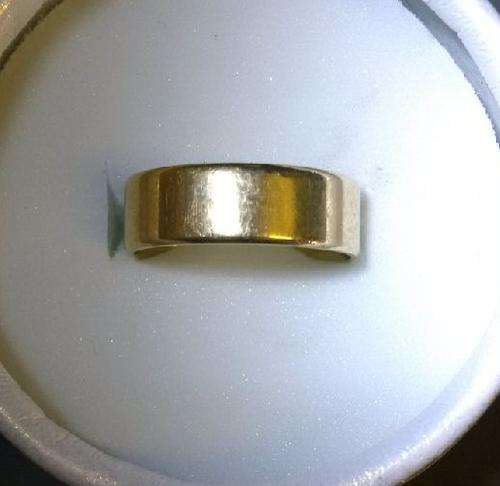 9CT GOLD MENS RING ID17.85MM