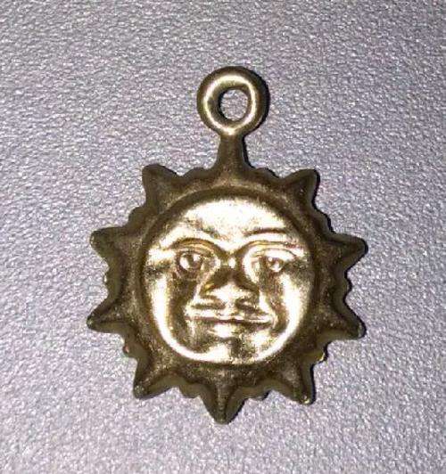 9CT GOLD SUN CHARM FOR BRACELET