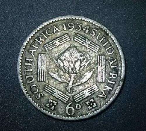 THE SILVER SIXPENCE 1934 KING GEORGE V SERIES @@ LOW START R1 AUCTION
