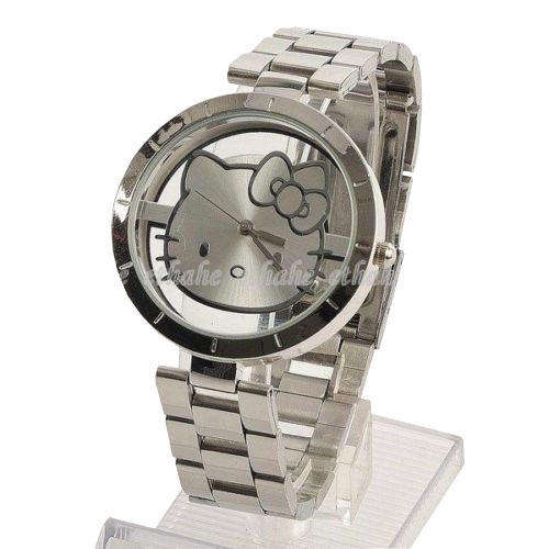 Hello Kitty Transparent Stainless Wrist Watch EQGKGS / NEW WITH TAGS