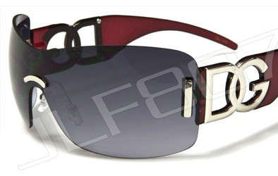 Red Oversized Celebrity DG Sunglasses