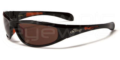 Choppers Sunglasses - Black / Orange - Lens Tinted Orange