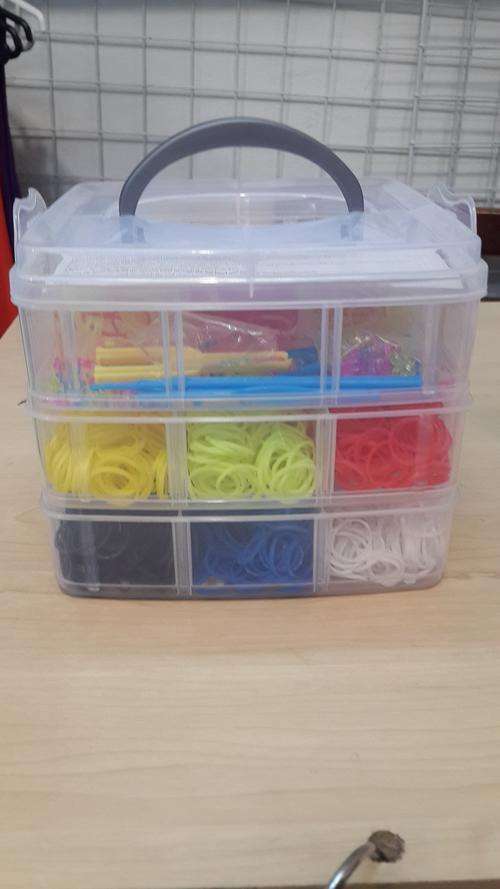 Three Layers Rainbow Loom band( whole set in the box)