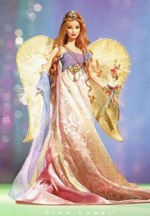 Barbie Collector Fantasy Doll Collection PINK LABEL Golden Angel Barbie 2006