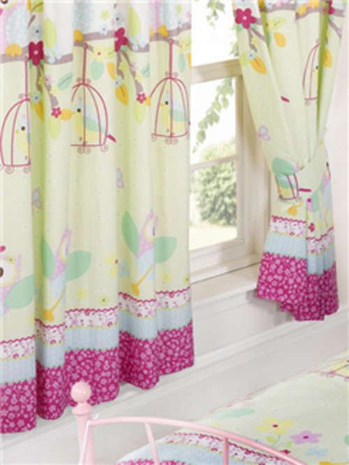 Twit Twoo Owls Lined Curtains