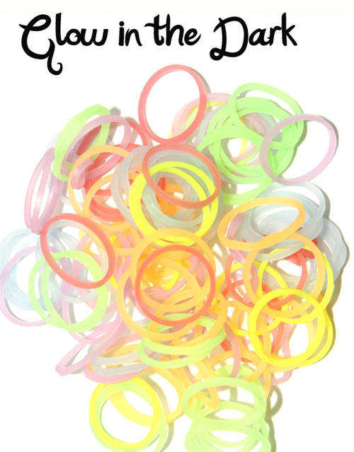 Glow in the dark Silicone Loom Bands 600PCS