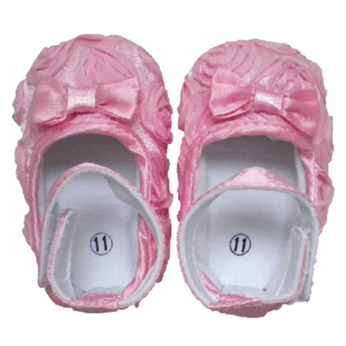 Rosette Shoes - Baby Pink