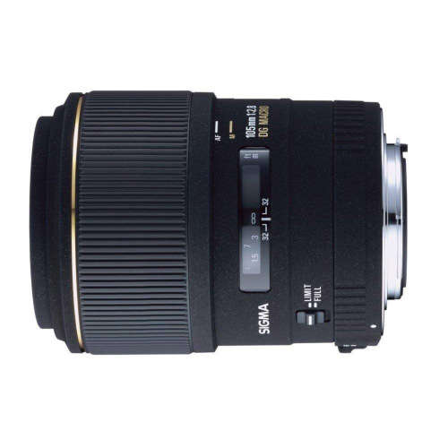 SIGMA 105mm 1:2.8 Macro DG EX lens for Canon DSLR Cameras