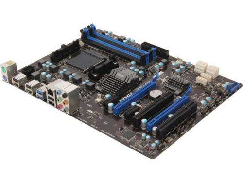 MSI 970A-G43 Motherboard + AMD CPU + 4GB DDR3 Kingston Ram