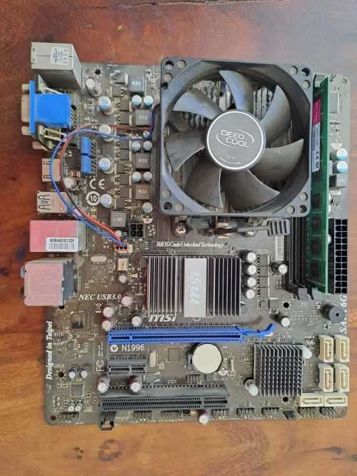 MSI Motherboard, AMD CPU Athlon II 240 and 4GB Ram Bundle
