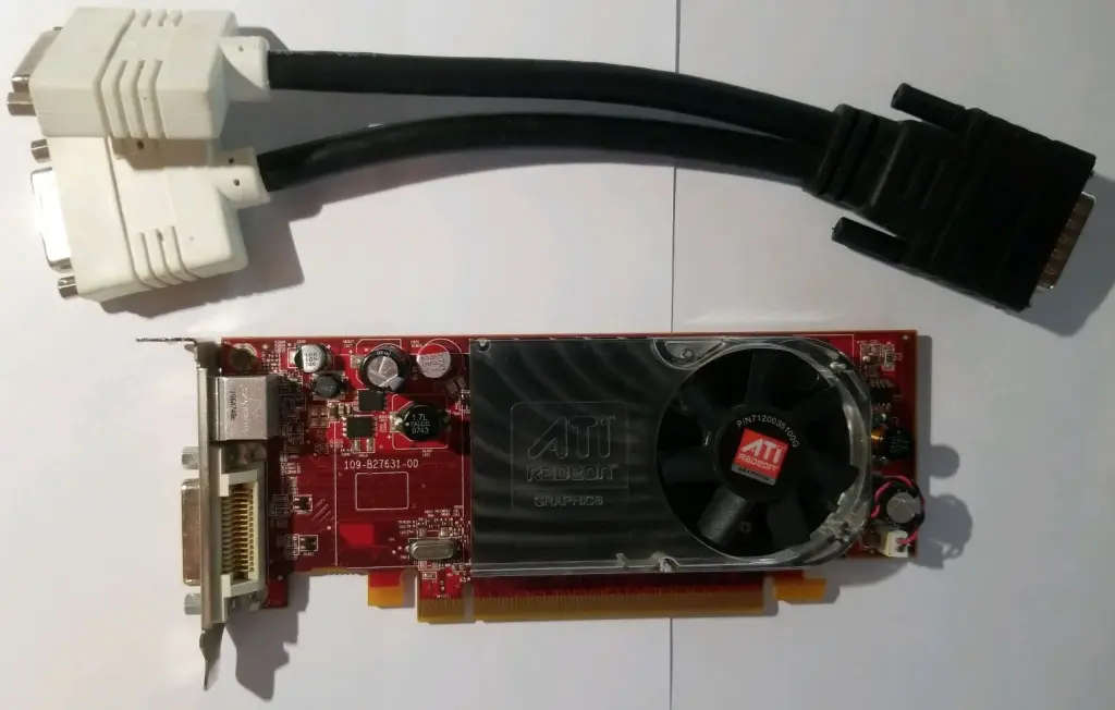 AMD ATI Radeon HD2400 256MB PCI-E & Dual Monitor DVI or VGA Adapter
