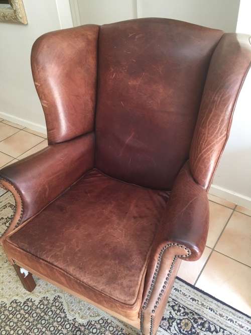 Wingback Leather Chair