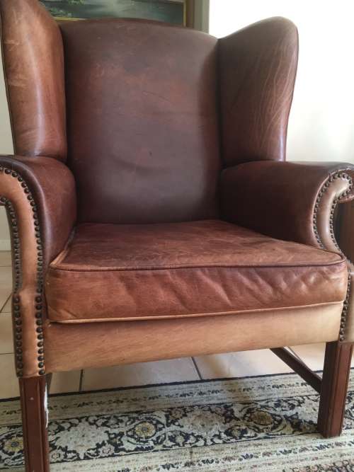 Wingback Leather Chair