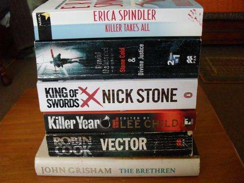 6 GOOD THRILLERS/DRAMA BOOKS !!!!!!!