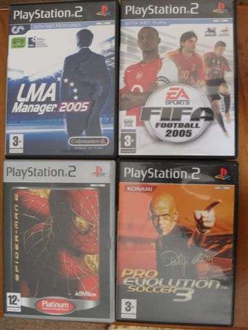 4 X PS2 GAMES WITH BOOKLETS