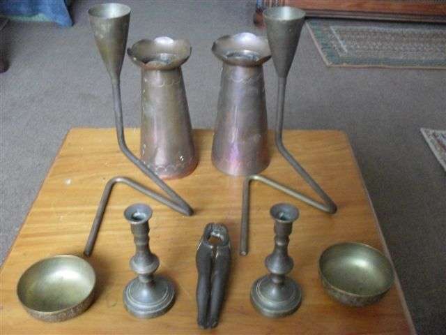 A BRASS AND COPPER JOB LOT