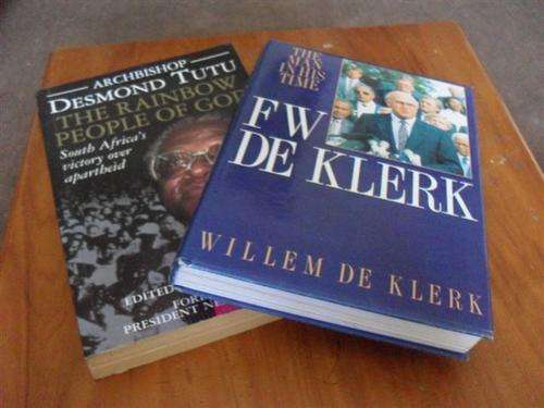 2 GOOD BOOKS...F.W DE KLERK AND DESMOND TUTU