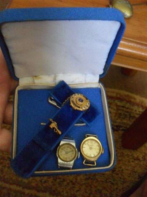 INTERESTING...A PAST L I O N S  PRESIDENT BADGE.....+ 2 VINTAGE WATCHES