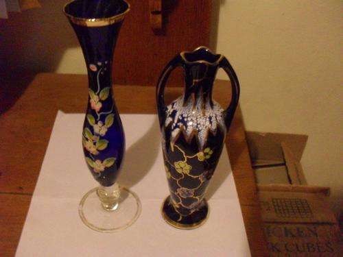 2 BEAUTIFUL BLUE VASES