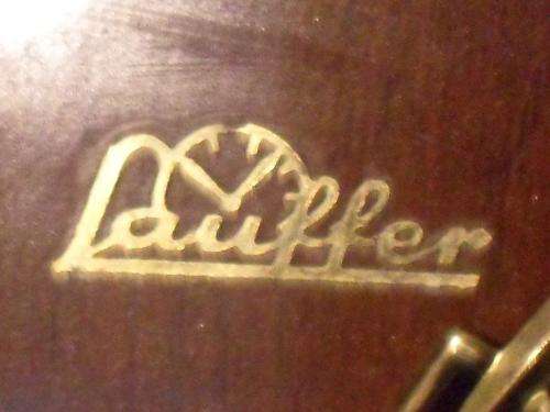 STUNNING VINTAGE WOODEN MANTLE CLOCK BY KARL LAUFFER