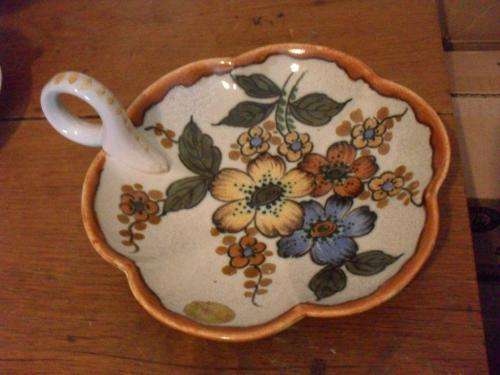 RARE GOUDA SNACK DISH....NO 3176....WITH ORIGINAL STICKER