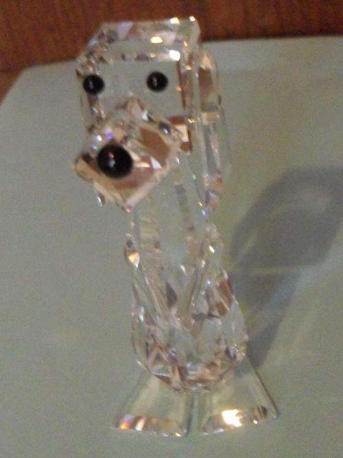 SWAROVSKI CRYSTAL STANDING DOG (PLUTO )...RETIRED 1990