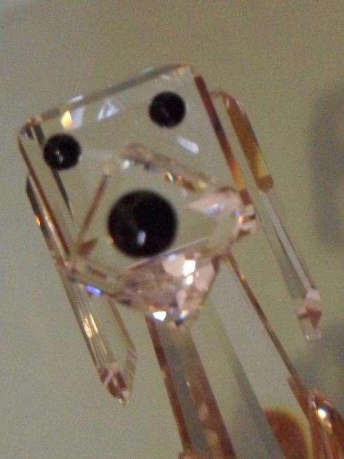 SWAROVSKI CRYSTAL STANDING DOG (PLUTO )...RETIRED 1990