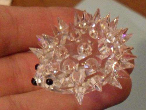 PRETTY SWAROVSKI CRYSTAL HEDGEHOG DESIGNED BY MAX SCHRECK....