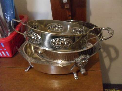 3 X VINTAGE DISH HOLDERS/STANDS....
