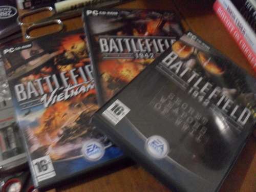 3 SETS OF GREAT PC GAMES ....ALL BATTLEFIELD SERIES