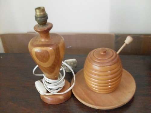 3 X HANDMADE YELLOWWOOD PIECES