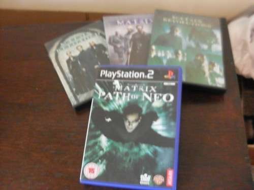PS2 GAME MATRIX PATH OF NEO AND ALSO 3 MATRIX DVDS