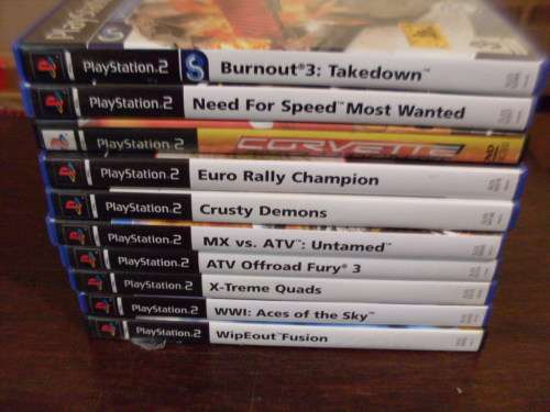 10 VARIOUS PS2 GAMES HERE...CARS PLANES BIKES AND MORE