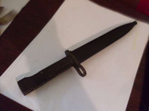 VINTAGE UZI BAYONET AND SHEATH