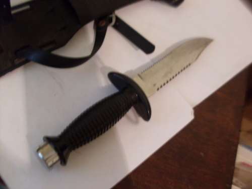 S/S FISHING KNIFE IN HOLDER