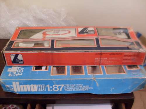 2 LIMA ( ITALY )ELECTRIC TRAIN SETS.....INCLUDING RARE COCO COLA WAGON ....SEE PICS PLEASE....