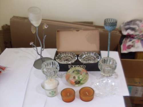 VARIOUS SHAPED CANDLE HOLDERS ON OFFER