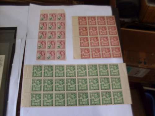 SOUTHERN RHODESIA AND SOMALILAND VARIOUS BLOCKS OF 15 16 24 MINT POSTAGE STAMPS