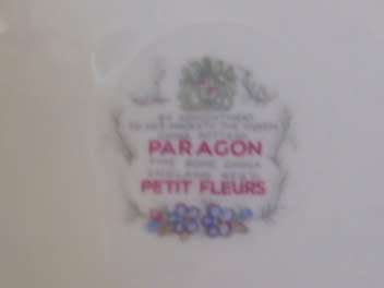 BEAUTIFUL  PARAGON TEA FOR 2  TEASET.....PETIT FLEURS PATTERN...11 PIECES