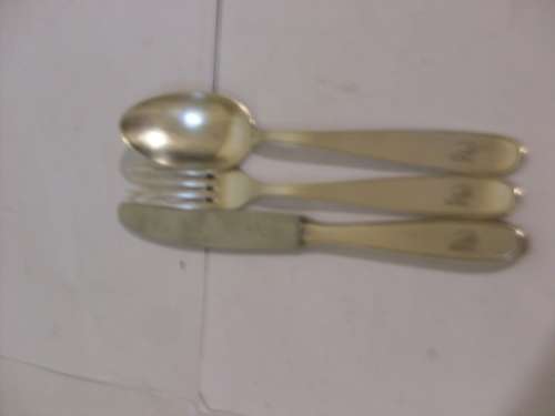 VINTAGE KNIFE FORK AND SPOON MARKED WMF 90