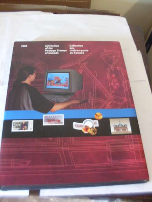 BEAUTIFULLY ILLUSTRATED 1994 H/C + D/C BOOK WITH CANADA YEAR POSTAGE STAMPS