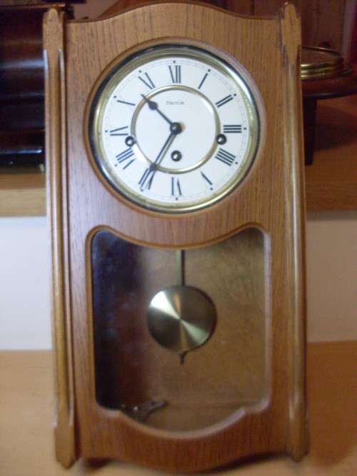 VINTAGE HERMLE GERMAN WESTMINSTER CHIME WALL CLOCK