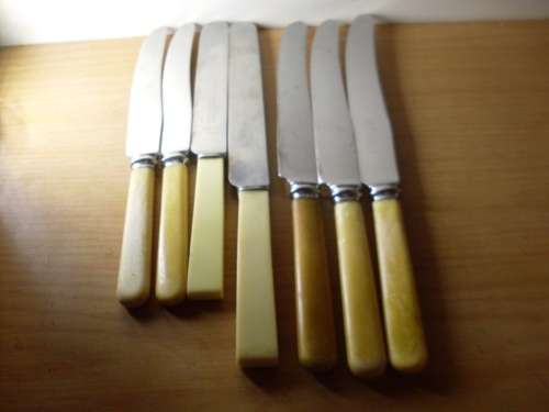 SOME JOSEPH RODGERS SHEFFIELD ENGLAND  BONE HANDLE KNIVES ON OFFER