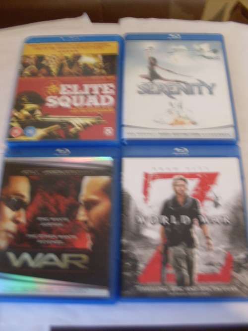 4 ORIGINAL BLU RAY MOVIES IN ORIGINAL BOXES
