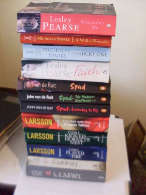 SOME FABULOUS BOOKS TO READ ...LARSON/GARTH NIX/NICHOLAS SPARKS/JOHN VAN DE RUIT ETC