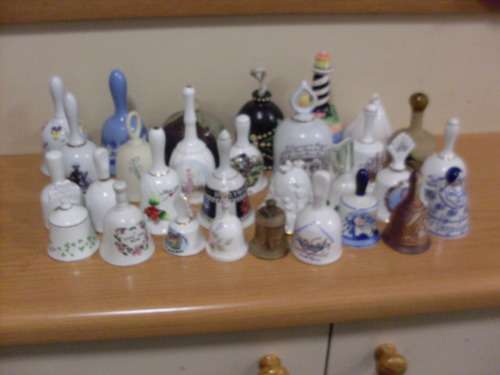 WOW... 30 VARIOUS SIZES PORCELAIN/CERAMIC BELLS