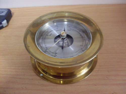 BRASS SHIPS BAROMETER.....