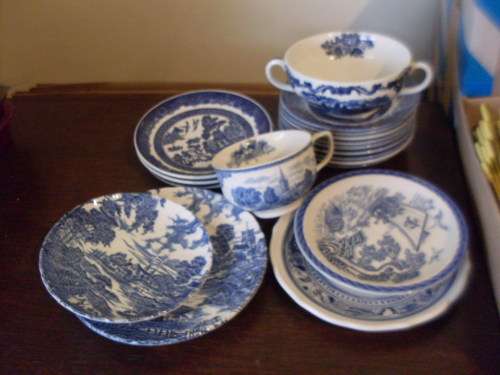 SOME BEAUTIFUL BLUE & WHITE PIECES HERE